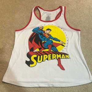 Superman racer back tank